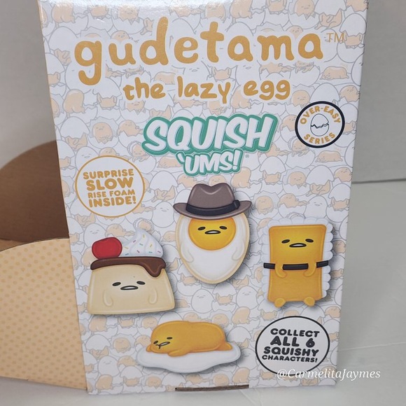 GUDETAMA 🍳 Lazy Egg Mystery Squishums Over Easy Series Surprise Squishy - Picture 4 of 9